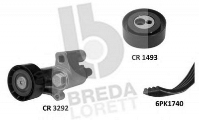 BREDA LORETT kca0017 -  Поликлиновой ременный комплект